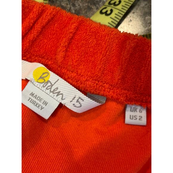 Boden Orange Terry Cloth Sleeveless Romper Size 2 - Picture 5 of 9